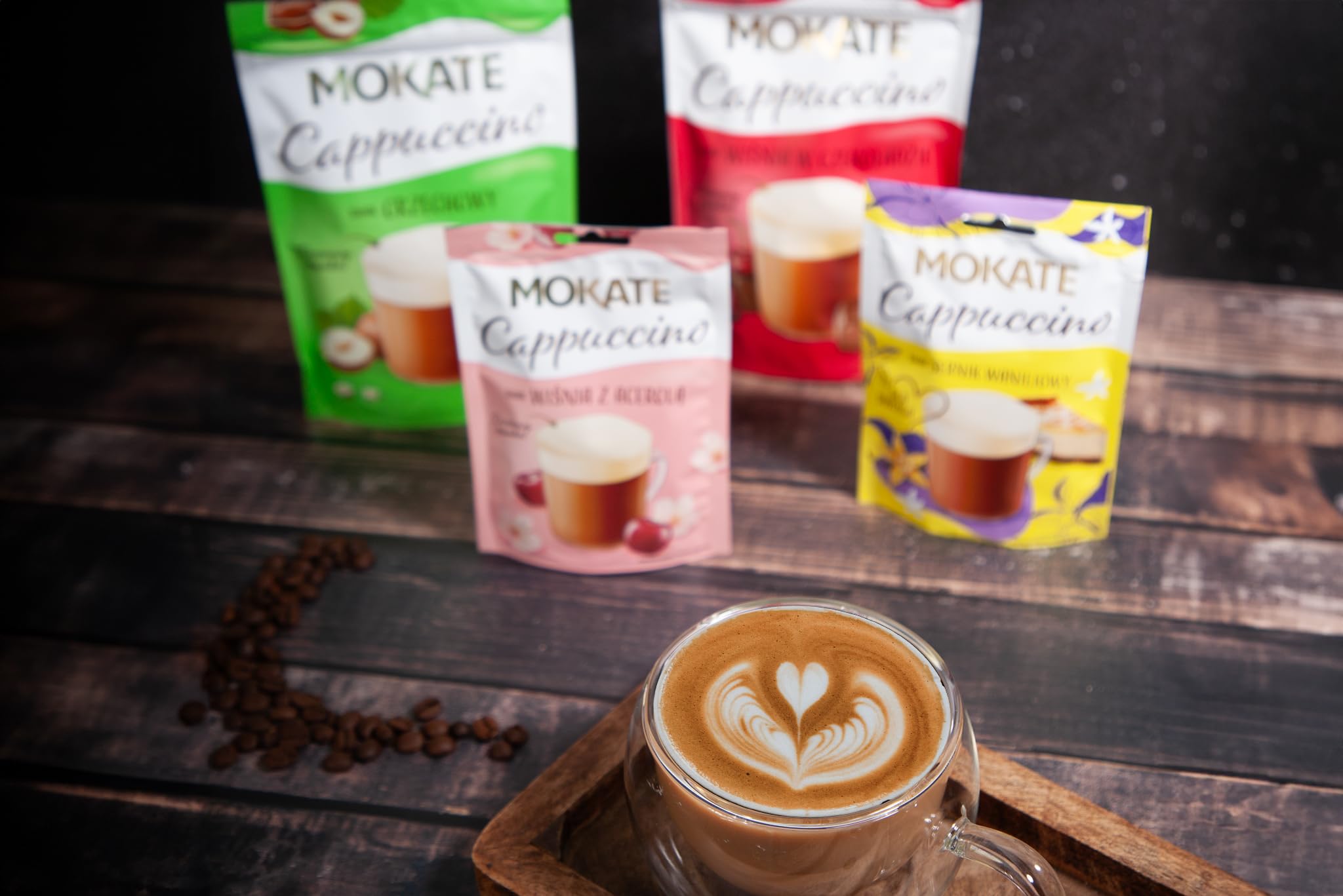 Mokate Cappuccino Cherry Chocolate Flavor 110 g Wisnia w